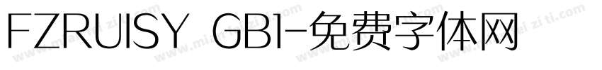 FZRUISY GB1字体转换